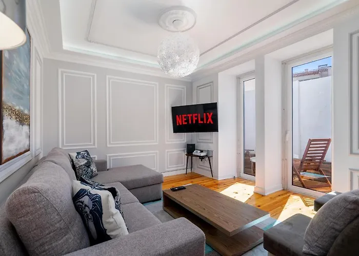 Lägenhet Whome | Great Location & Large Family W/patio Lisboa